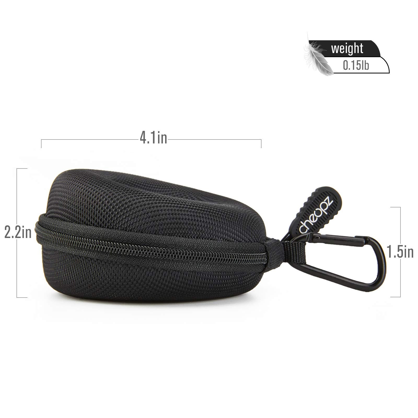 Travel Watch Case for Wristwatches & Smart Watches up to 50mm, Black Storage Box