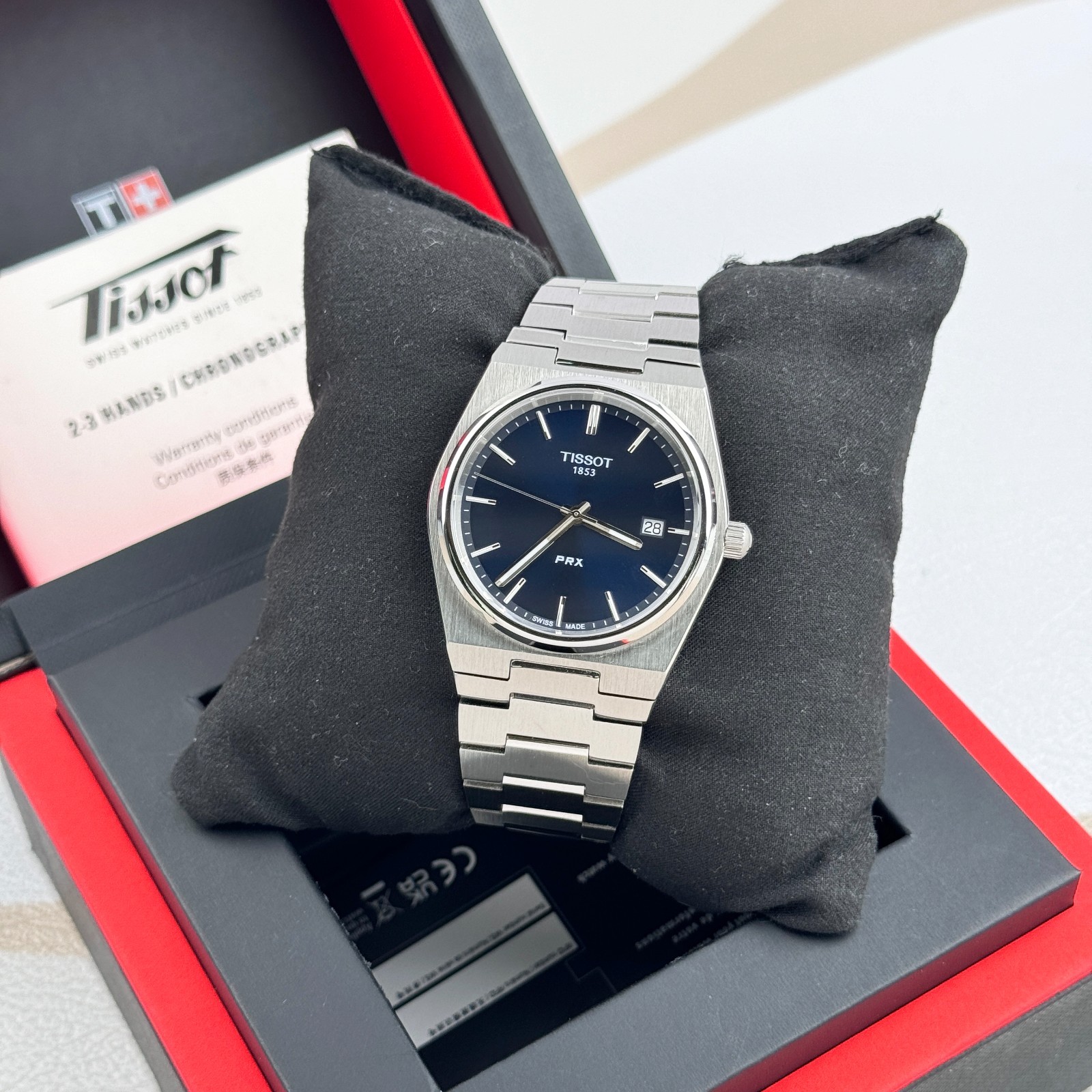 Tissot PRX 40MM Stainless Steel Blue Dial Quartz Men’s Watch T137.410.11.041.00
