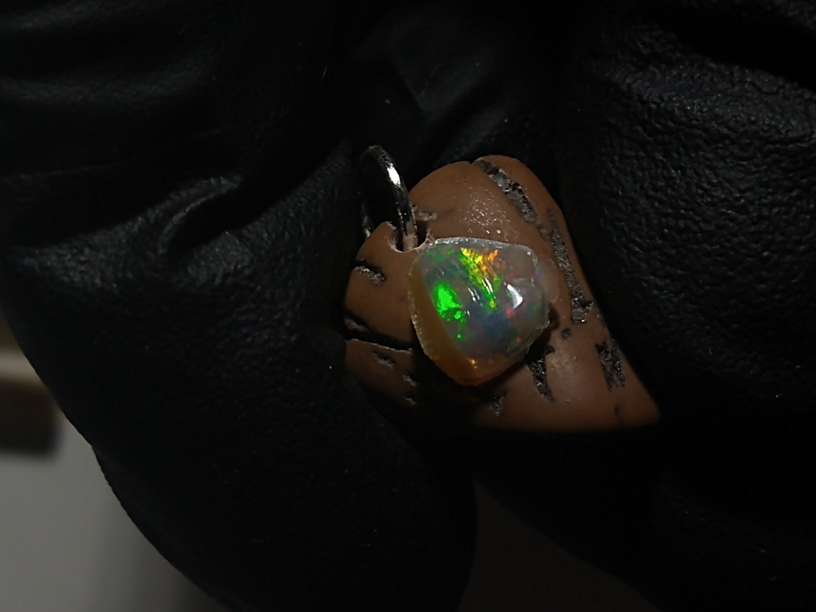 Walnut Opal Pendant