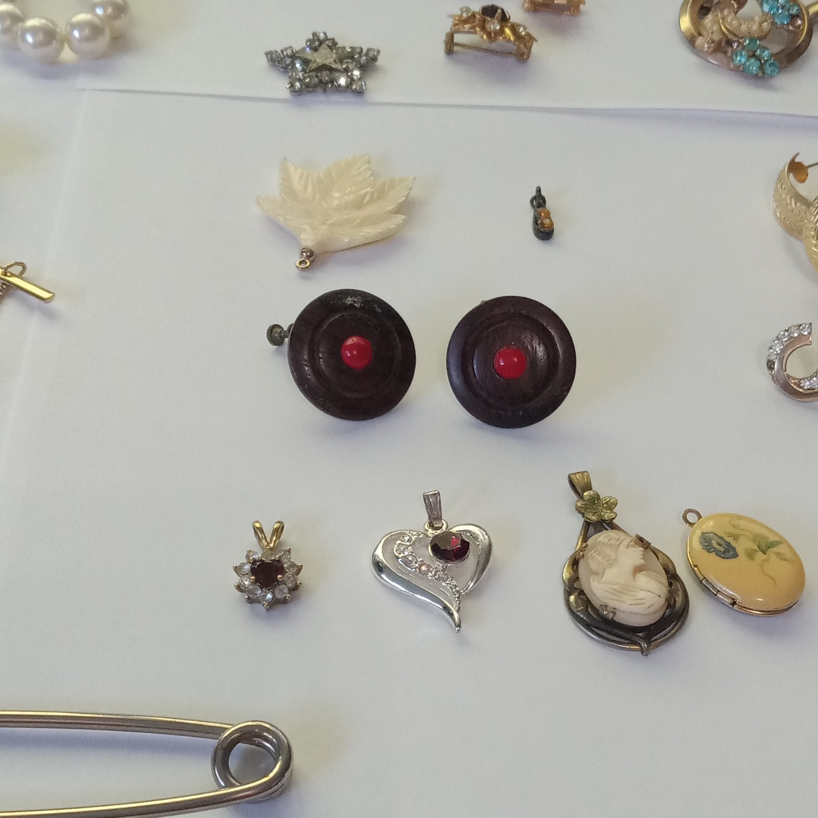 Vintage lot Of Jewelry Mixed Rings Earrings Bracelets CuffLinks Pins and more
