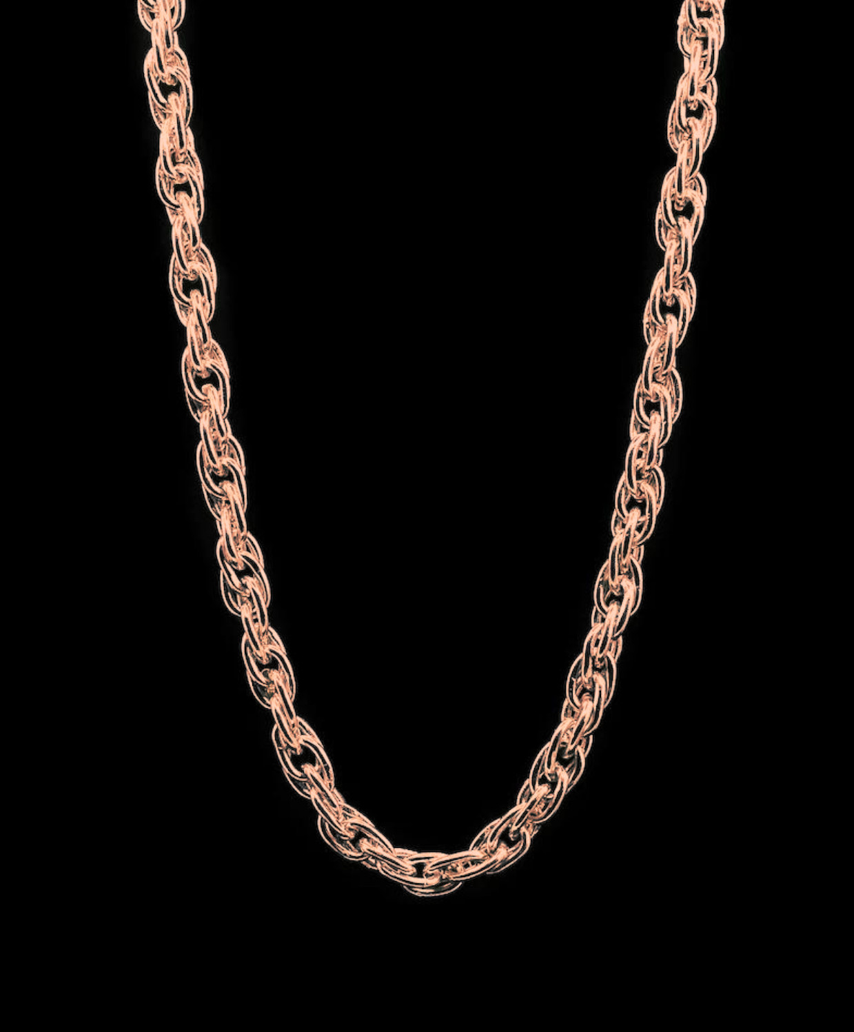 999 Copper Rope Chain Necklace, Customized Luxury, Handmade Jewelry Gift for Men
