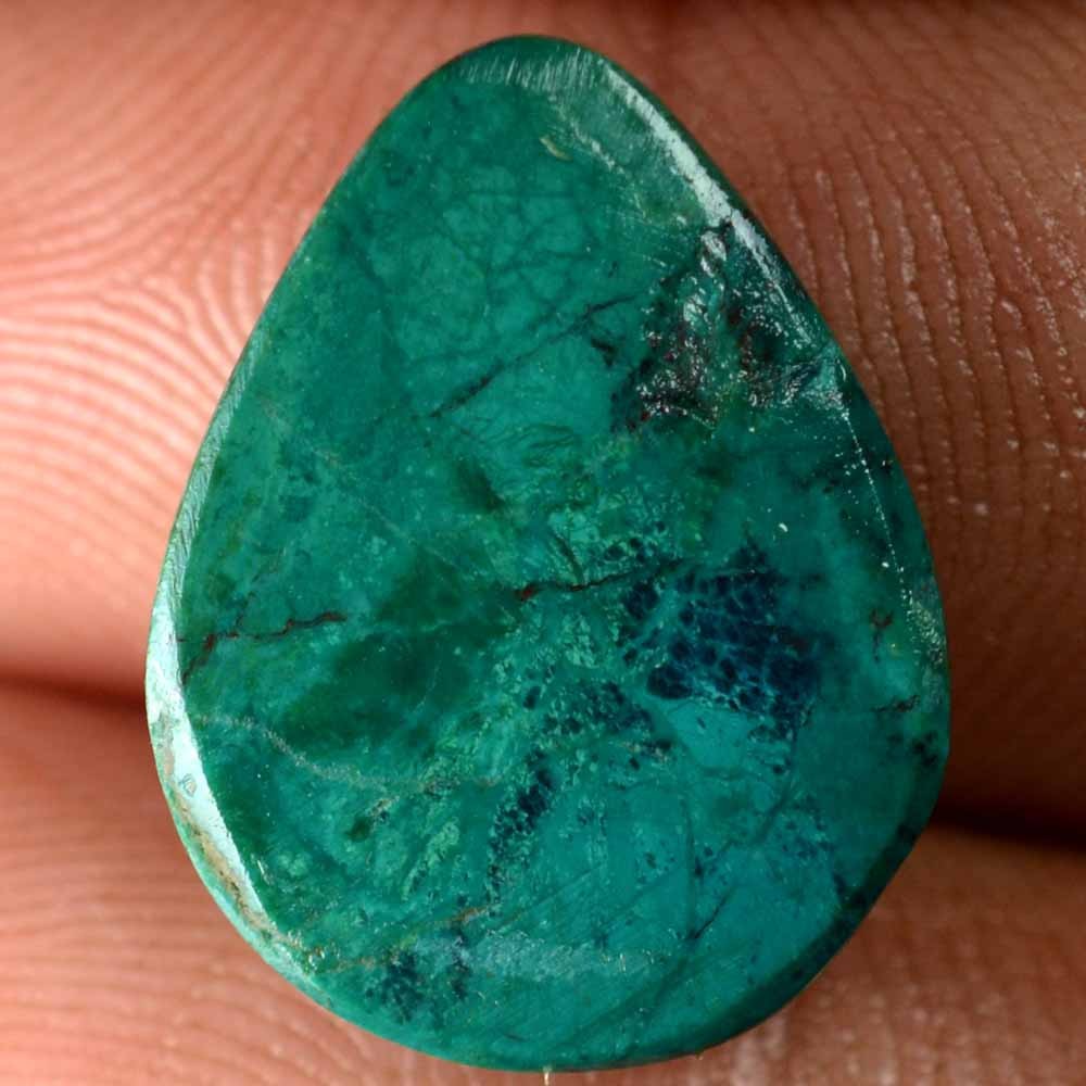 10.95 Cts 100% Natural Sattukaite Azurite Cabochon 14 x 18 mm Loose Gemstone O74
