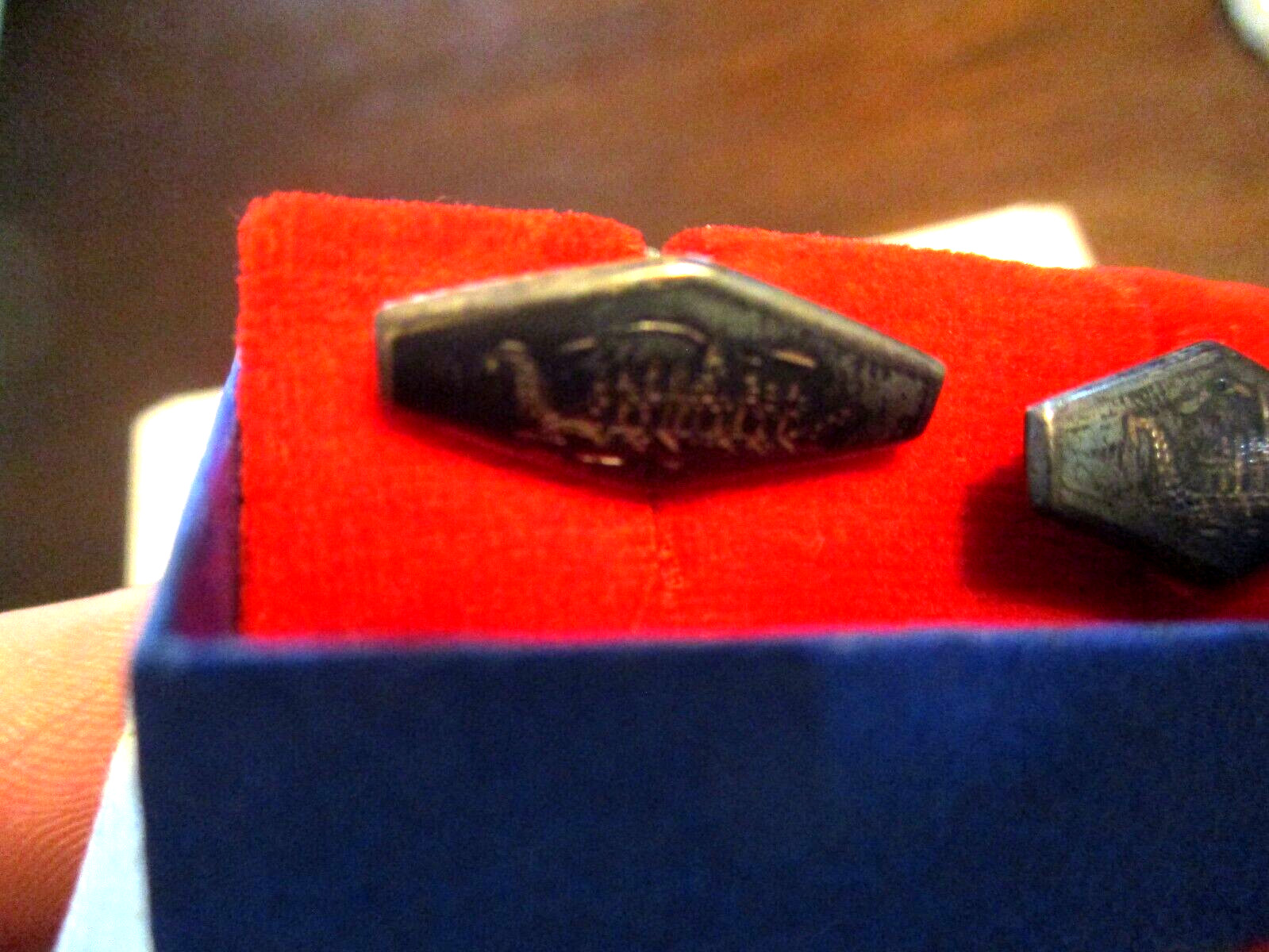BANGKOK JEWELS SIAM CUFF LINK NAUTICAL SHIP UNTESTED SILVER