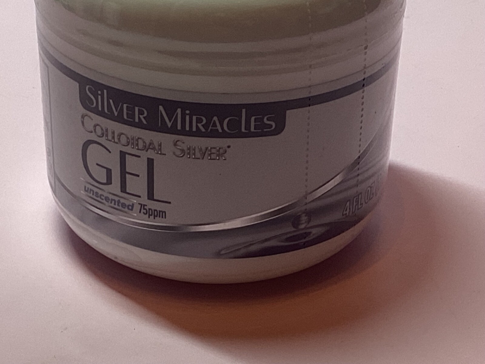 Silver miracles colloidal silver gel unscented 4 oz 75 ppm new