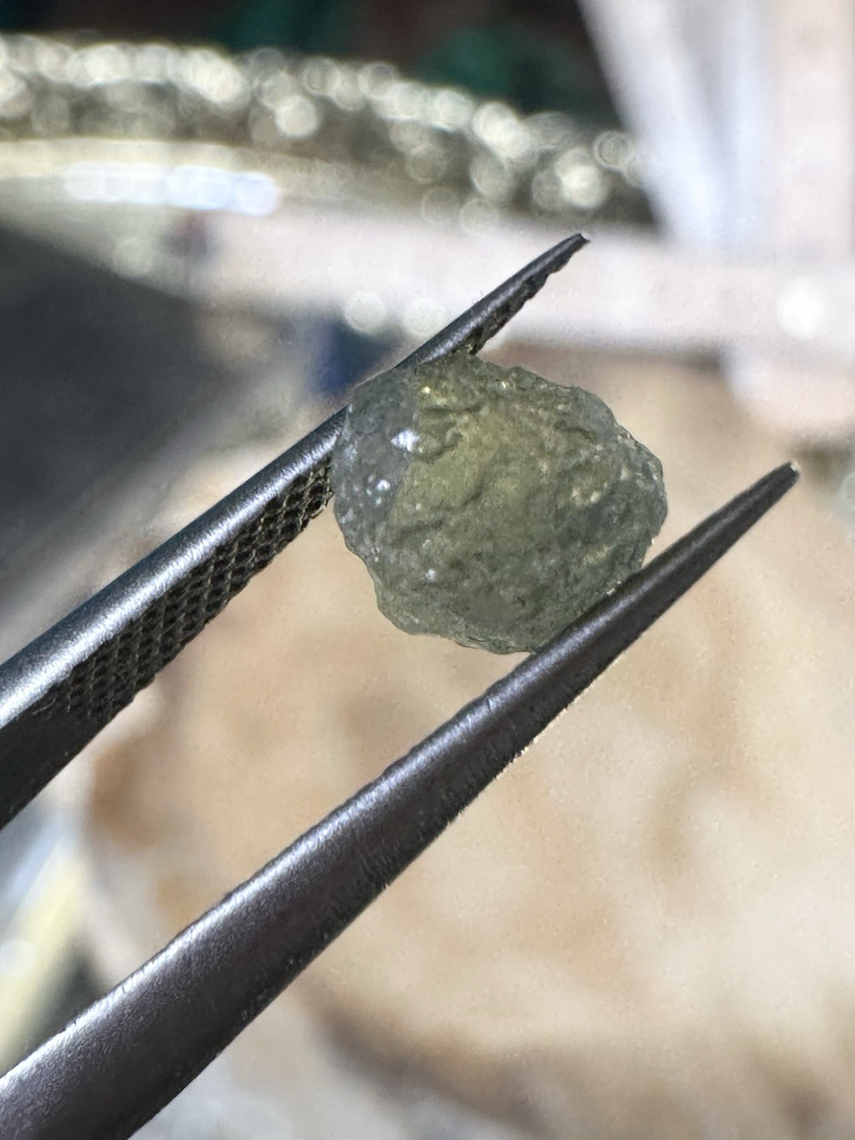 Gorgeous Natural Uncut Green Montana Sapphire 2.00 CT Approx 6x6x5 mm