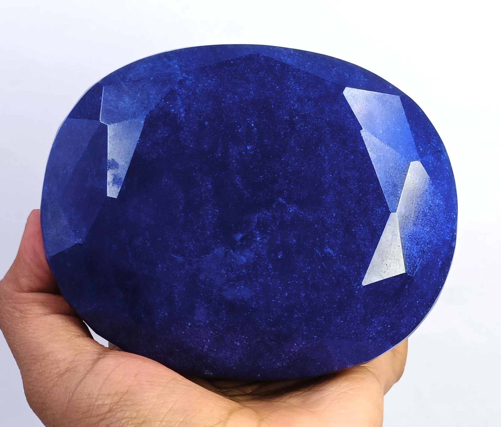 Brilliant Quality 3450.5 Ct Natural Blue Sapphire Oval Shape IGL Gemstone 6MHO