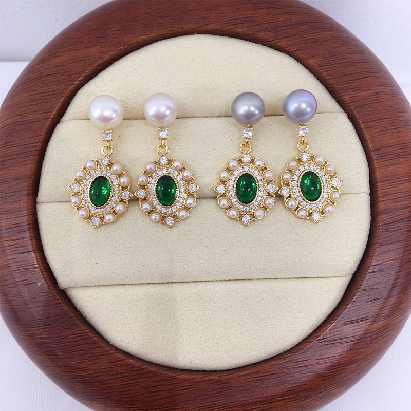 Pearl earrings , Silver Earrings , handmade earrings for women, AAAAA quality