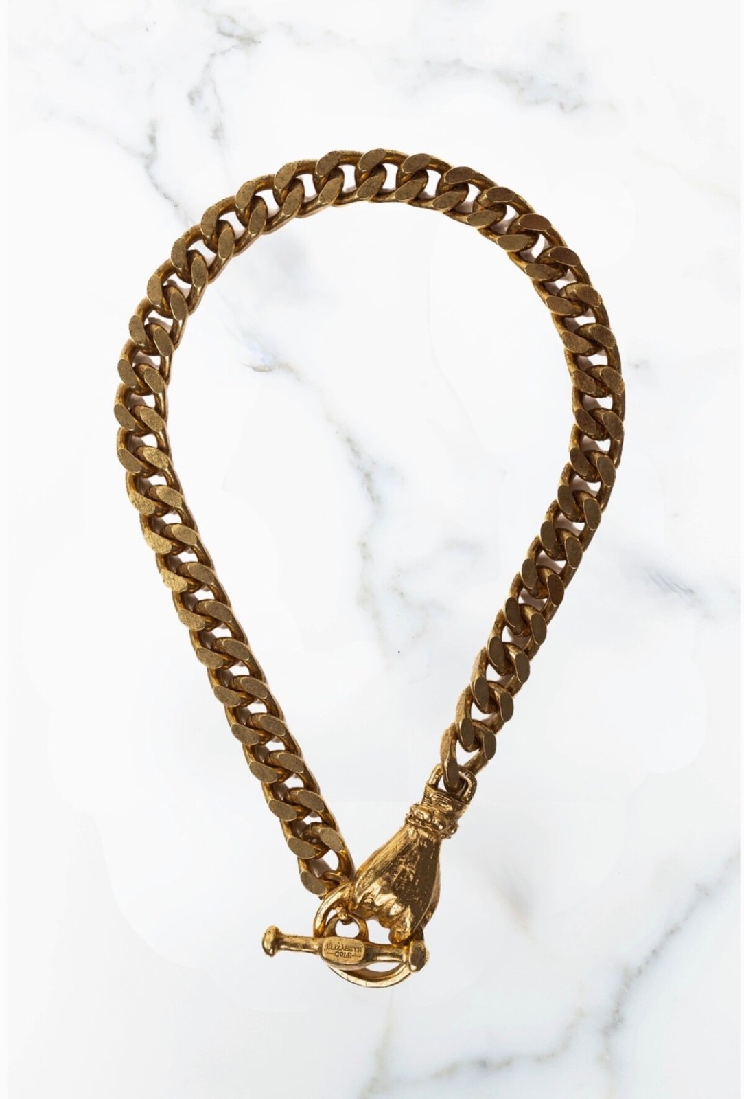 Elizabeth Cole Jewelry Oakley Necklace 24K Gold Plated