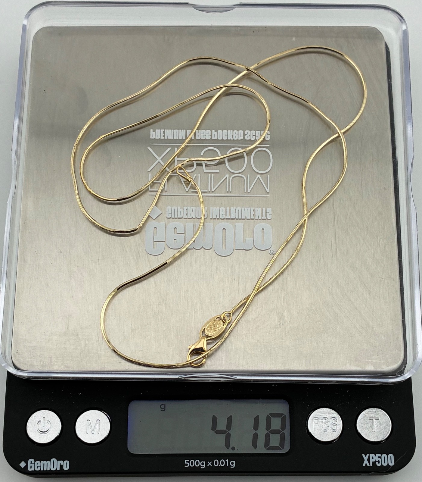 14K DuraGold Italy Yellow Gold Snake Chain Necklace 24″ (60.96 cm) 4.18g