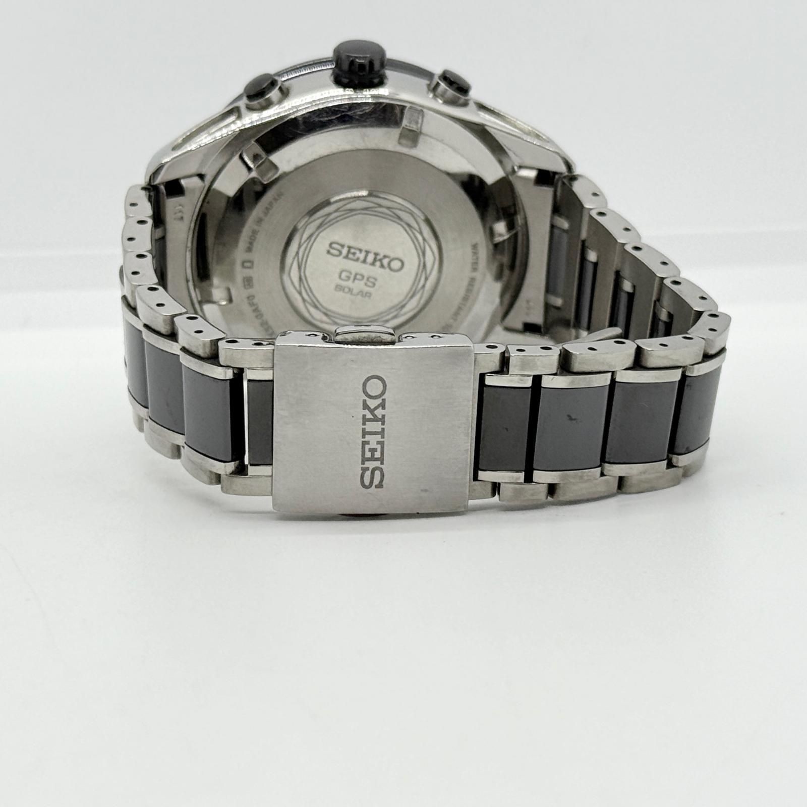 Seiko Astron 7X52-0AF0 SBXA015 Black Solar Radio Men’s Watch Japan 078403