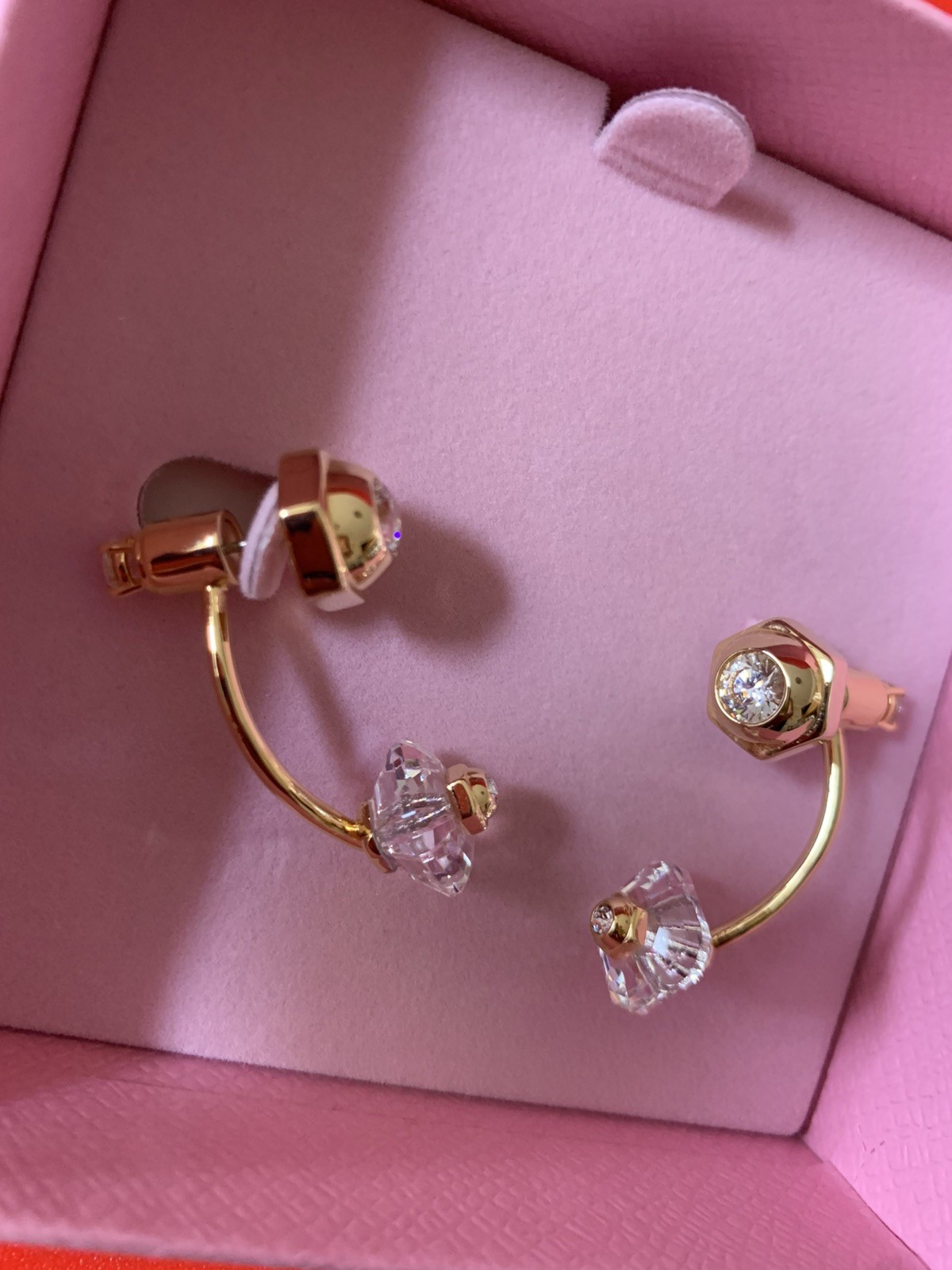 Swarovski Numina Jacket gold plated earring brand new + bag💕❤️
