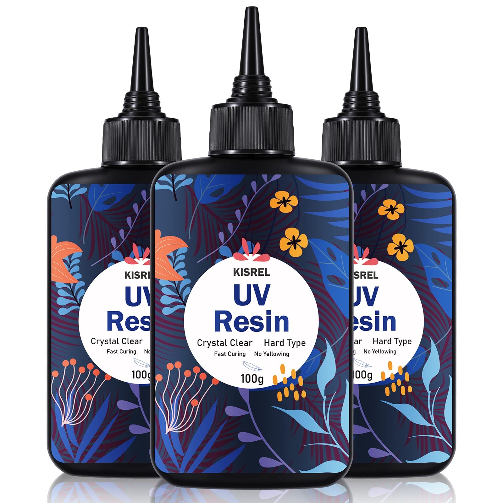 KISREL UV Resin 300G – Upgraded UV Resin Kit, Hard Type Crystal Clear