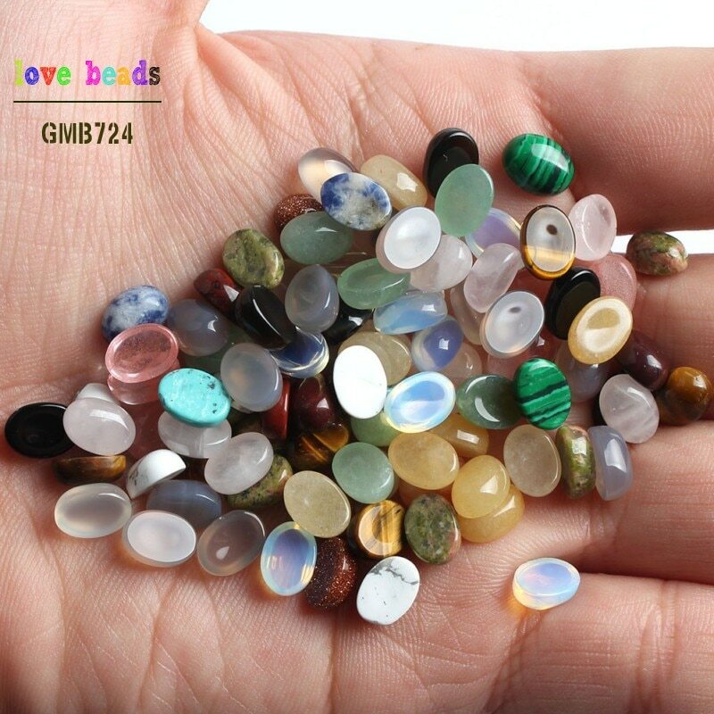 10/20pcs Natural Stone Mixed Oval Round Water Drop CAB CABOCHON Jewelry No Holes
