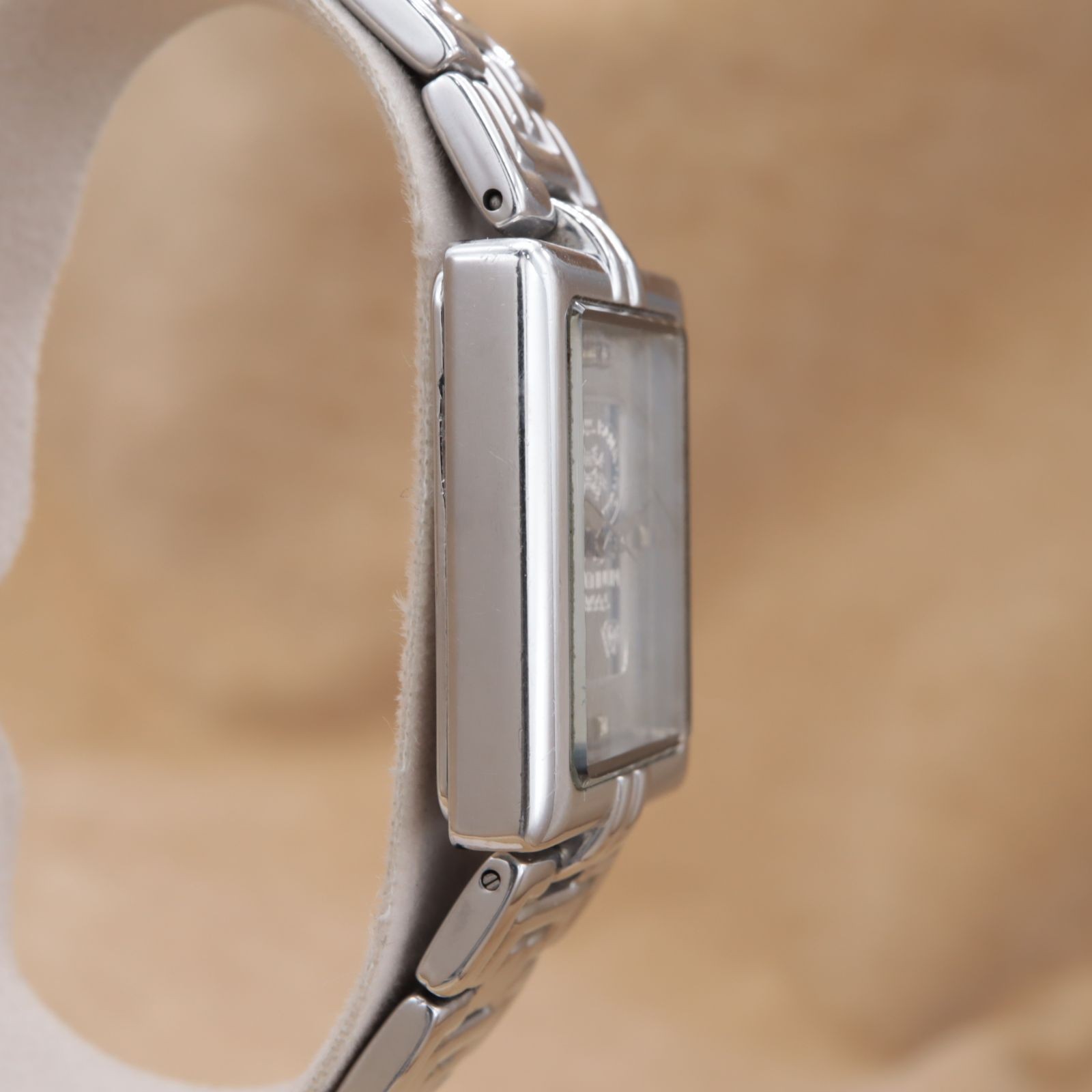 ELGIN FK-611-K1 Platinum 999.5 Dial Watch 17cm/6.69in Quartz Rectangular