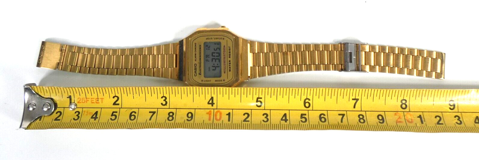 Casio A168WG-9EF Watch Gold Digital Retro Classic Illuminator
