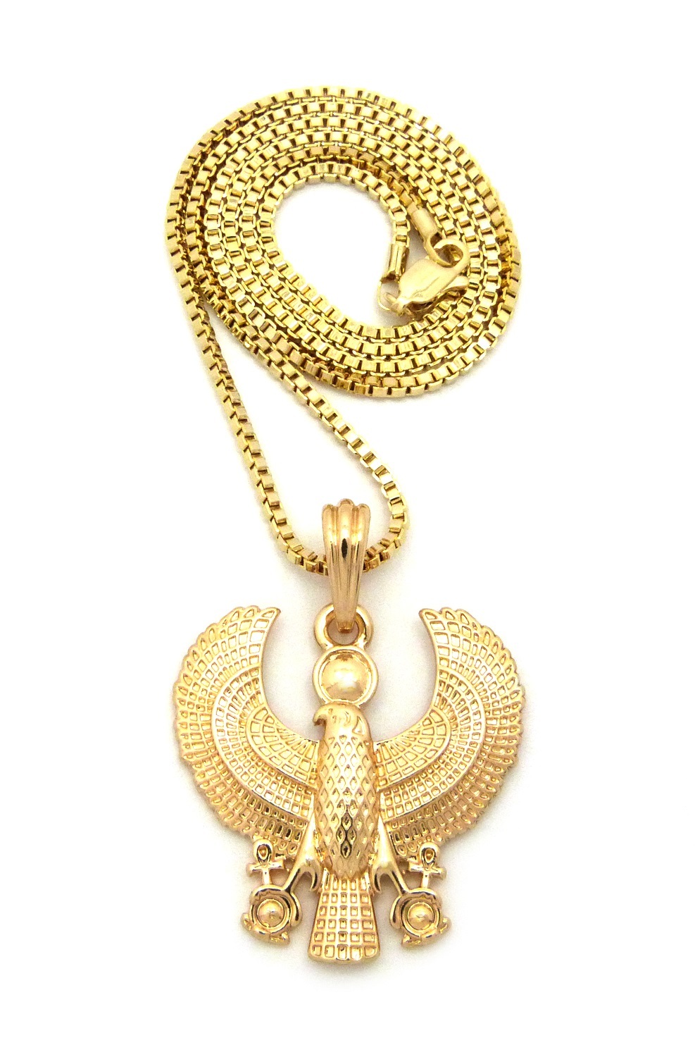 ANCIENT EGYPT GOD OF KING HORUS BIRD PENDANT VARIOUS 24″ CHAIN NECKLACE XSP466