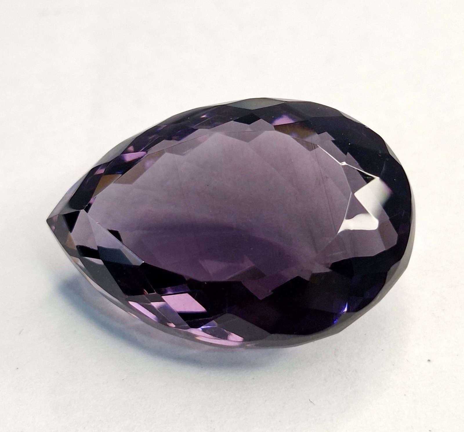 Natural Certified 58-60 Ct Purple Amethyst Pear Cut Loose Gemstone RK884