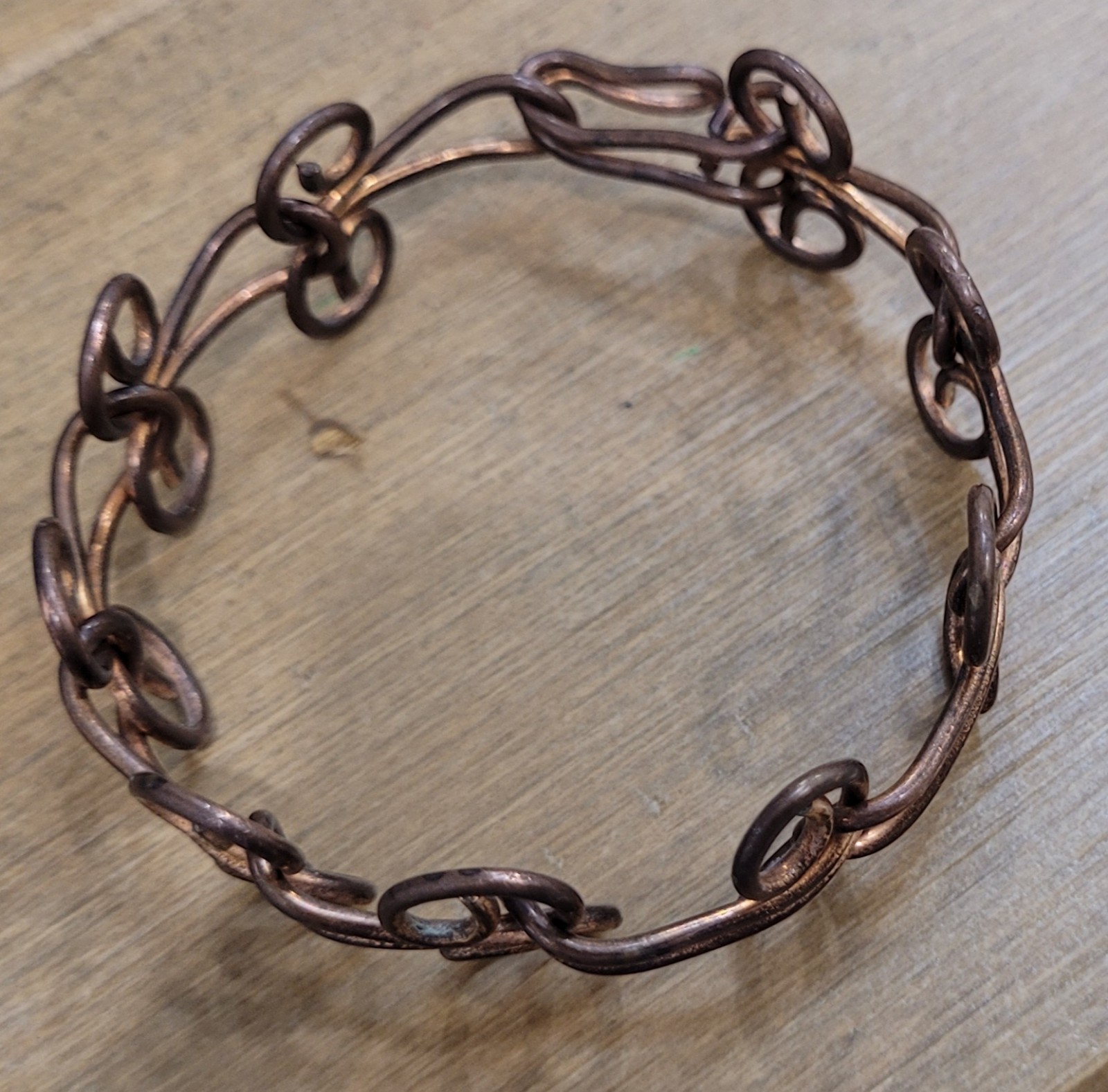 Spiral Bracelet Copper Alloy Metal Swirl