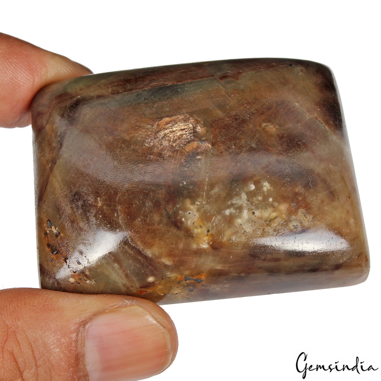 Huge 760 Ct Natural Brown Sapphire Untreated Loose Rectangular Cabochon Gemstone
