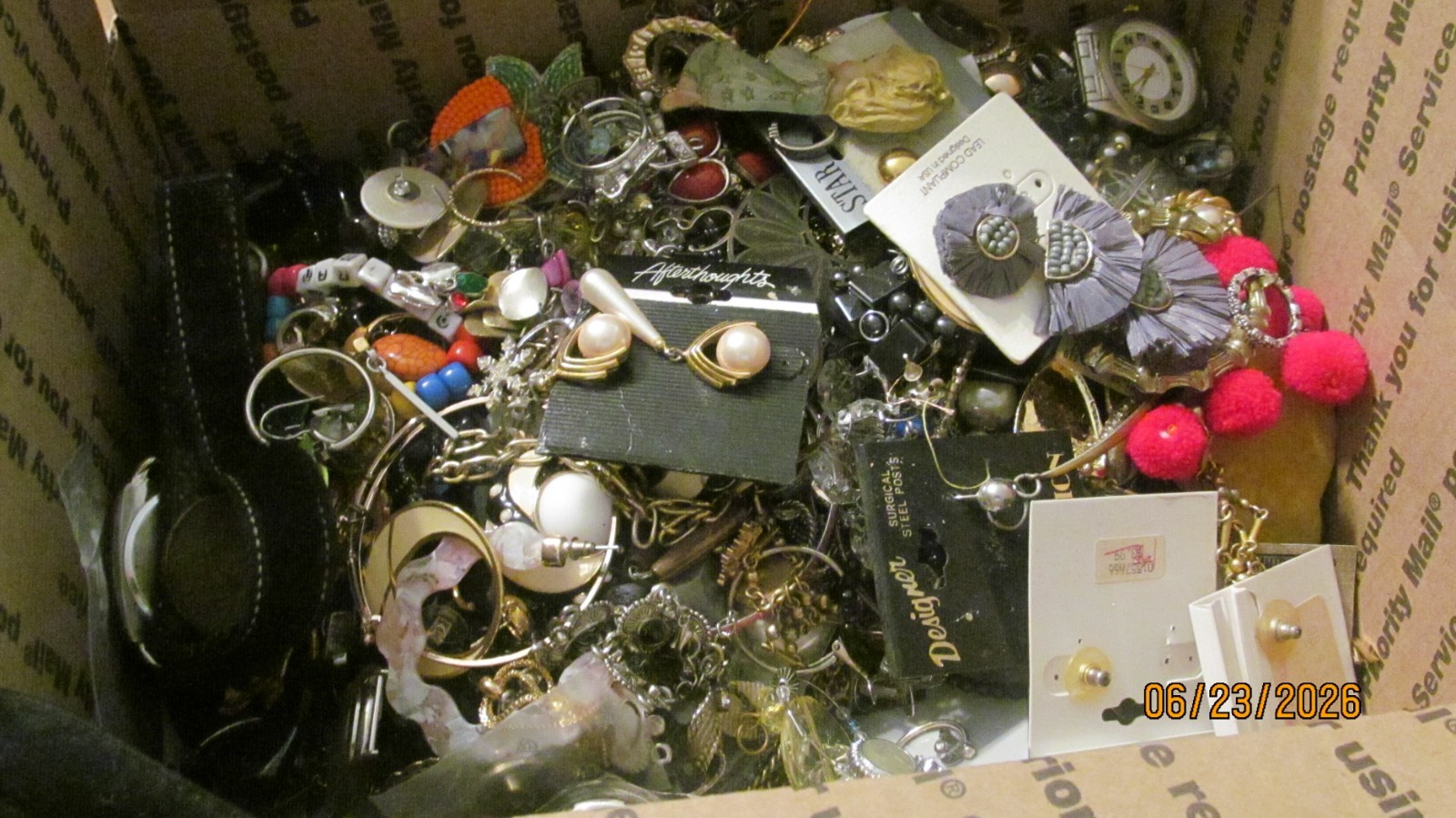 New/Vintage 10 lb junk drawer fix craft wearable jewelry