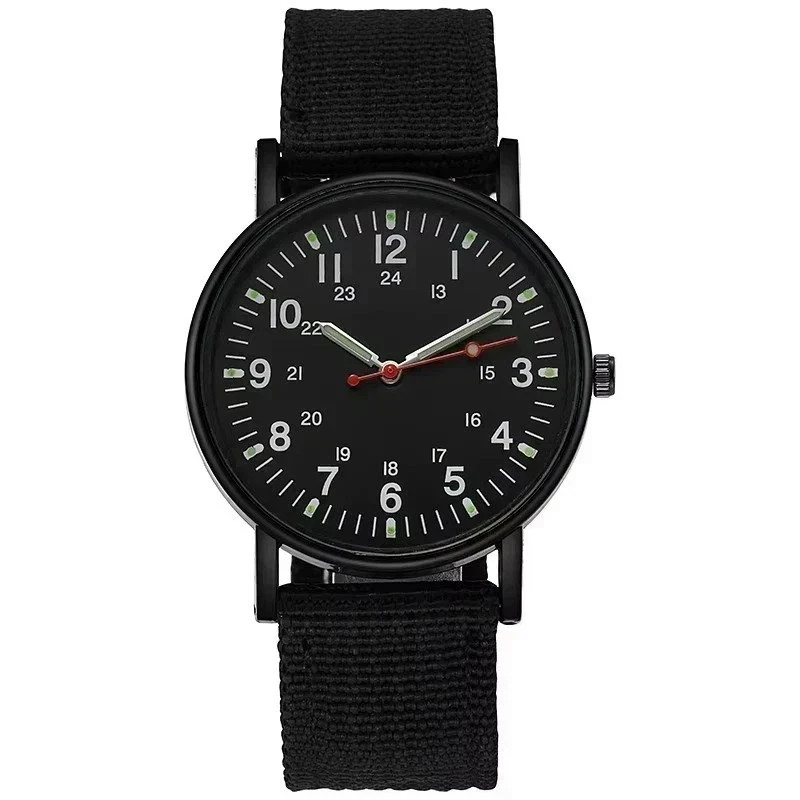 Military Watch Army Durable Water Proof Luminous 24Hours Dial Nylon Strap USA