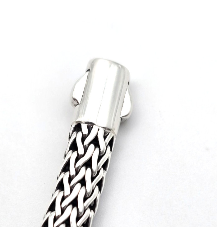 NWT Designer John Hardy Sterling Silver 925 Classic Woven Bracelet Size S — 7″