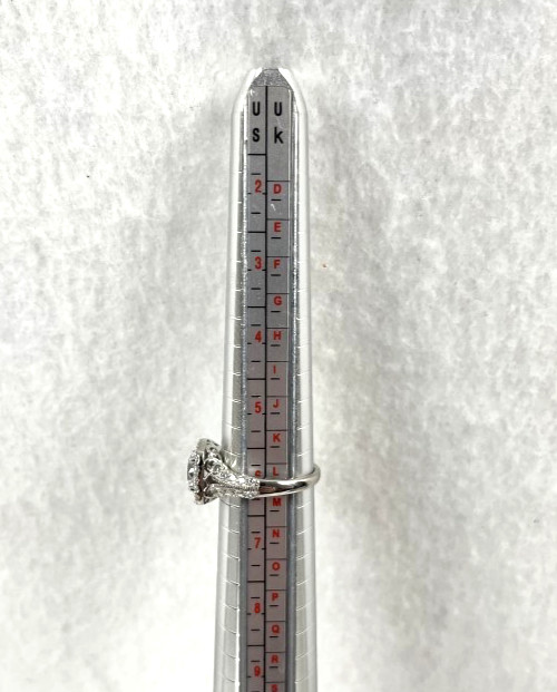 Fuzion Creations Sterling Silver 925 CZ Custer Ring Size 6 Signed FC Vietnam