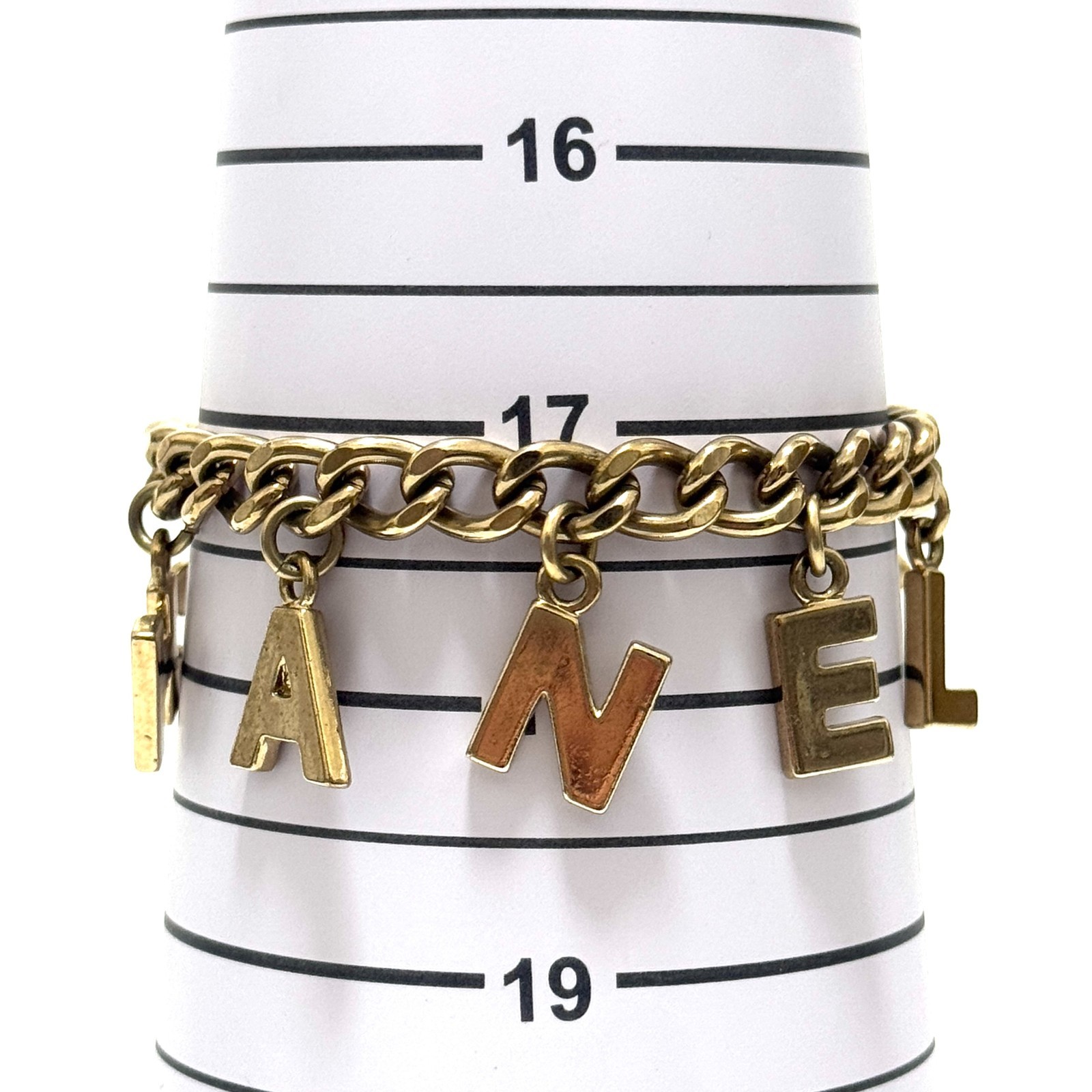 CHANEL 05V COCO Mark CC Logo Bracelet Gold Accessory Authentic JAPAN