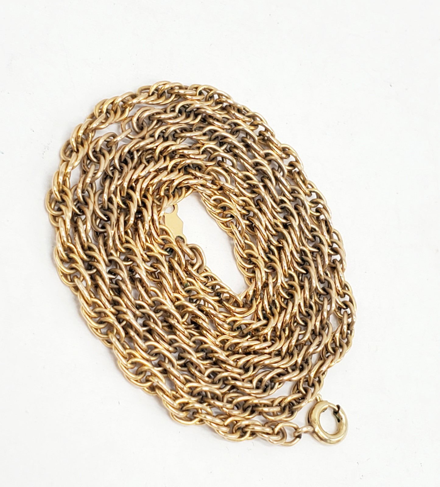 Vintage Double Link Chain 1/20 12k Gold Filled Necklace 24 Inches 3.5mm 11.66g