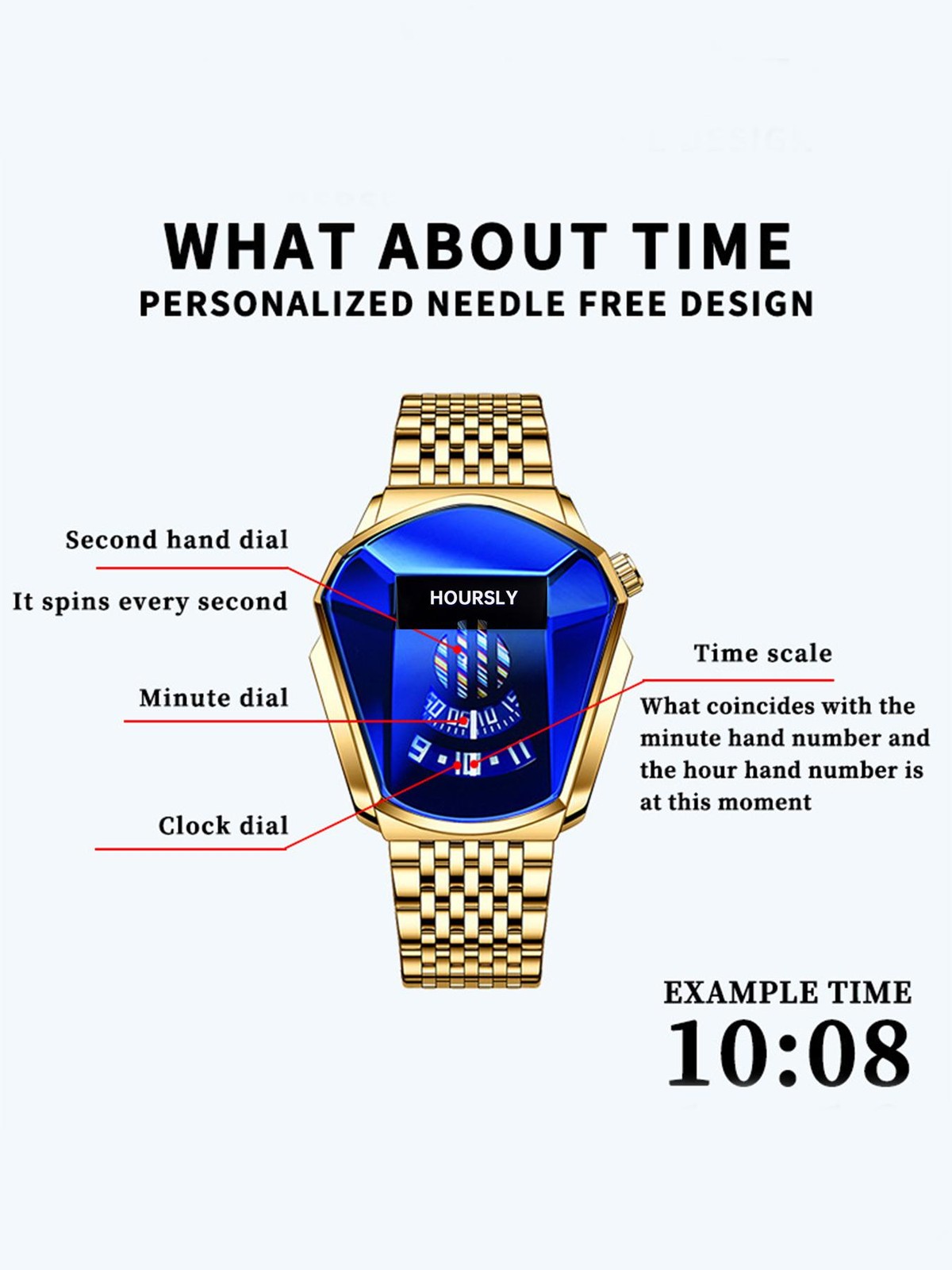 Men’s New Trend Motorcycle Personality Waterproof Quartz Watch
