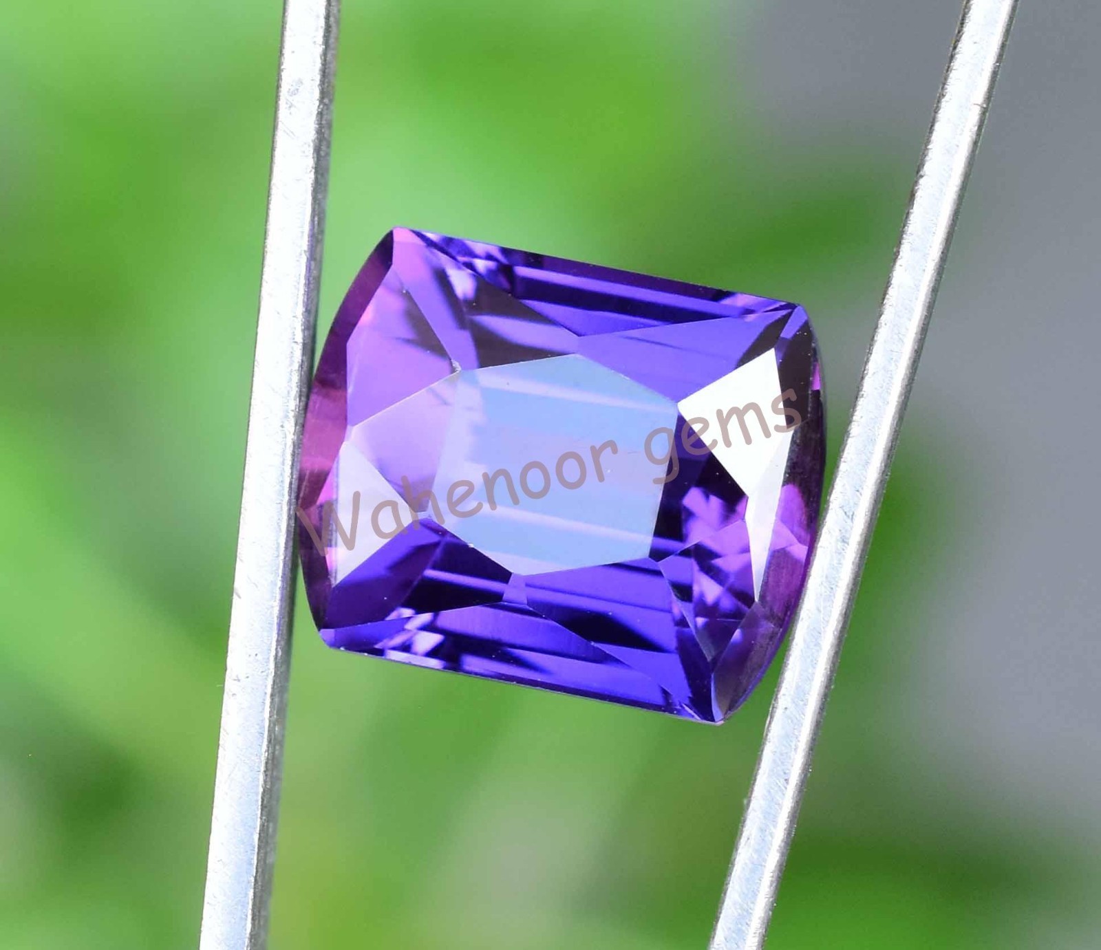 11.75 Ct Natural Purple Blue Tanzanite FL Cushion Master Cut Certified Gemstone