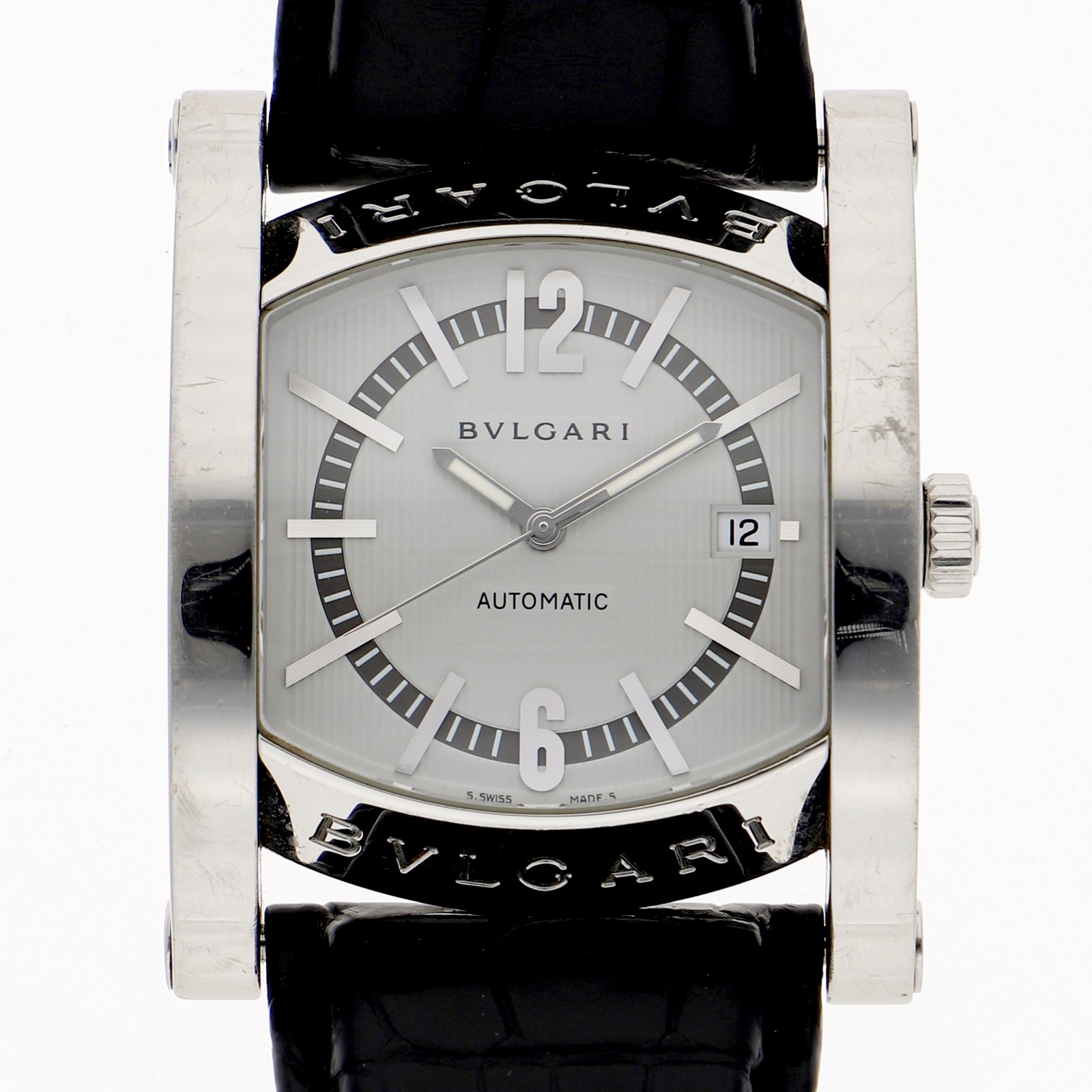 BVLGARI AA48S Assioma WATCH Silver SS AT