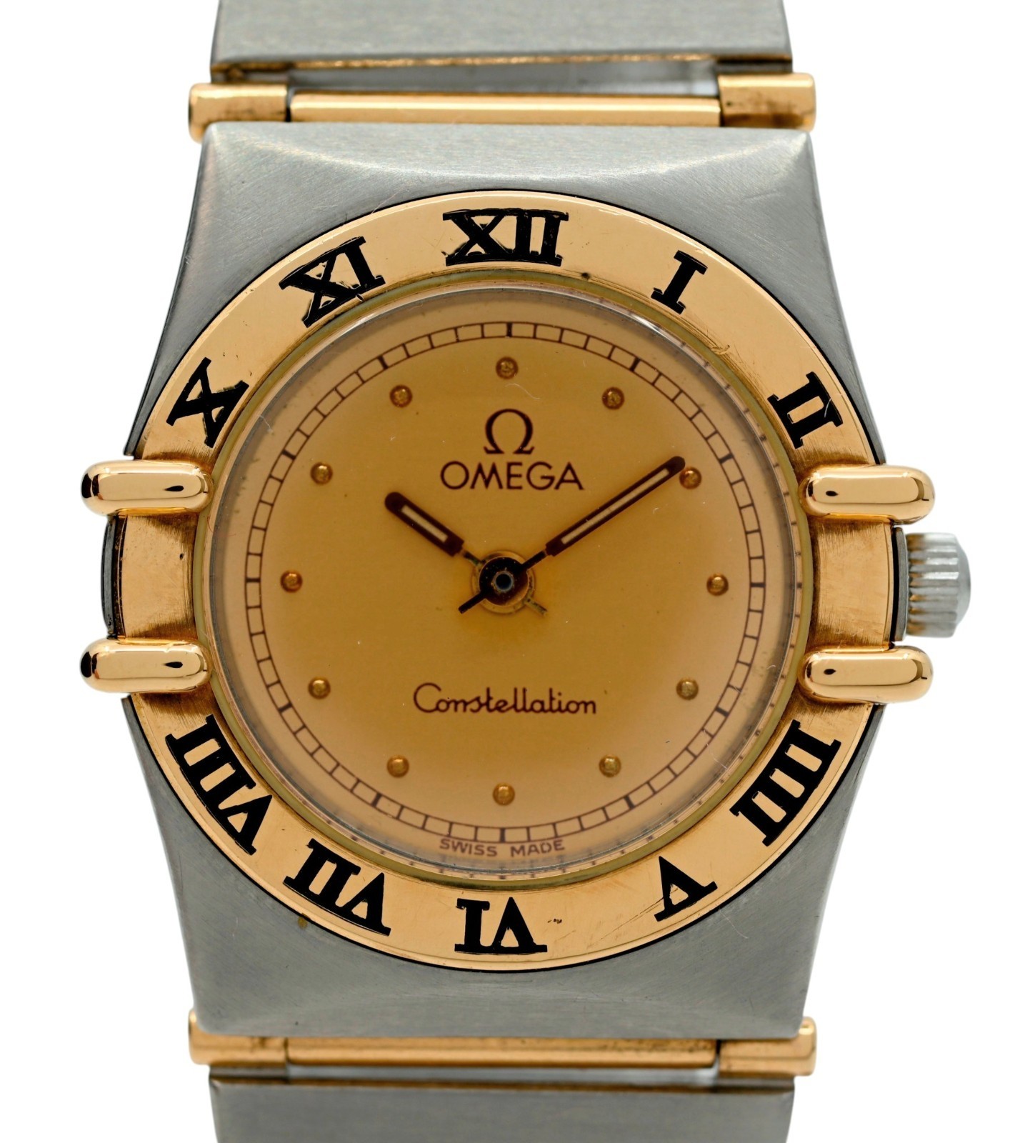 Omega 22.5mm Ladies Constellation 18k Gold Full Bar Swiss Watch! Ref: 795.1080!