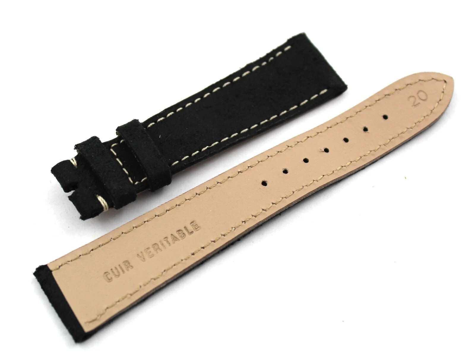 Mohawk Leather Straps Black Pin Buckle Sports Watches Various Sizes New