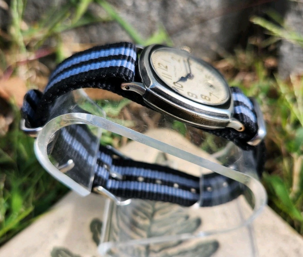 Vtg Waltham 1926 PVD Military Grade 365 Men’s 30mm Watch 15 Jewels NATO Strap!!!