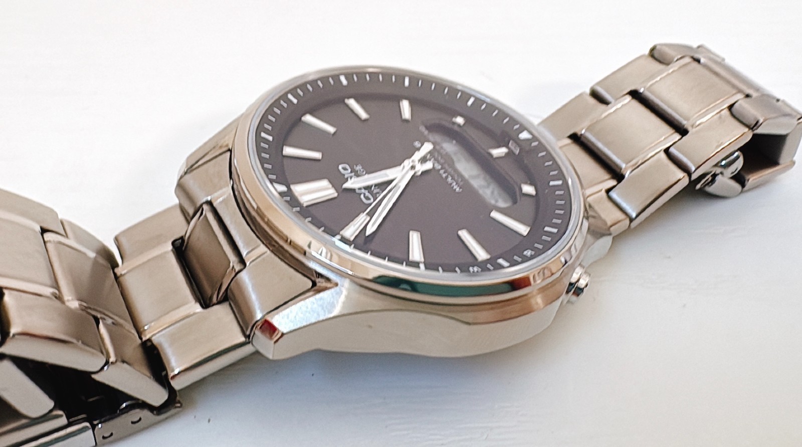 CASIO LINEAGE LCW-M100TSE-1AJF Solar Radio Titanium Watch w/Box Used From Japan