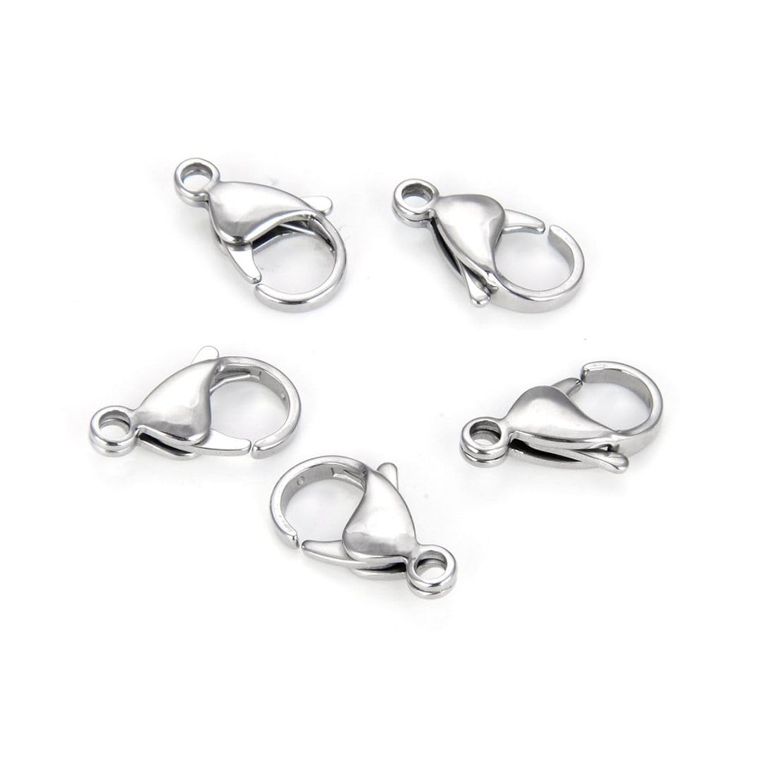 20pcs Adabele 304 Surgical Stainless Steel 20mm (0.8 inch) Trigger Lobster Claw