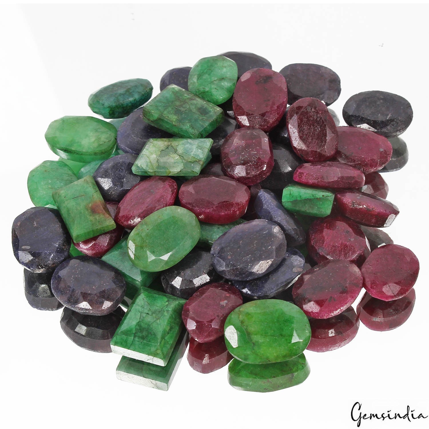 Natural Multi Color Mixed Cut Wholesale 500/700/900/1100Ct Loose Gems Bundle-NW