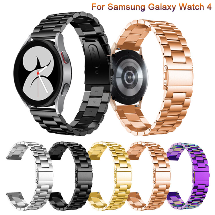 For Samsung Galaxy Watch 5 40/44mm/5 Pro 45mm 4 Classic 42/46mm Metal Band Strap
