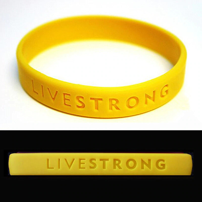 LIVESTRONG LIVE STRONG 100% AUTHENTIC BRACELET NEW! Support Cancer Size L/XL 8″