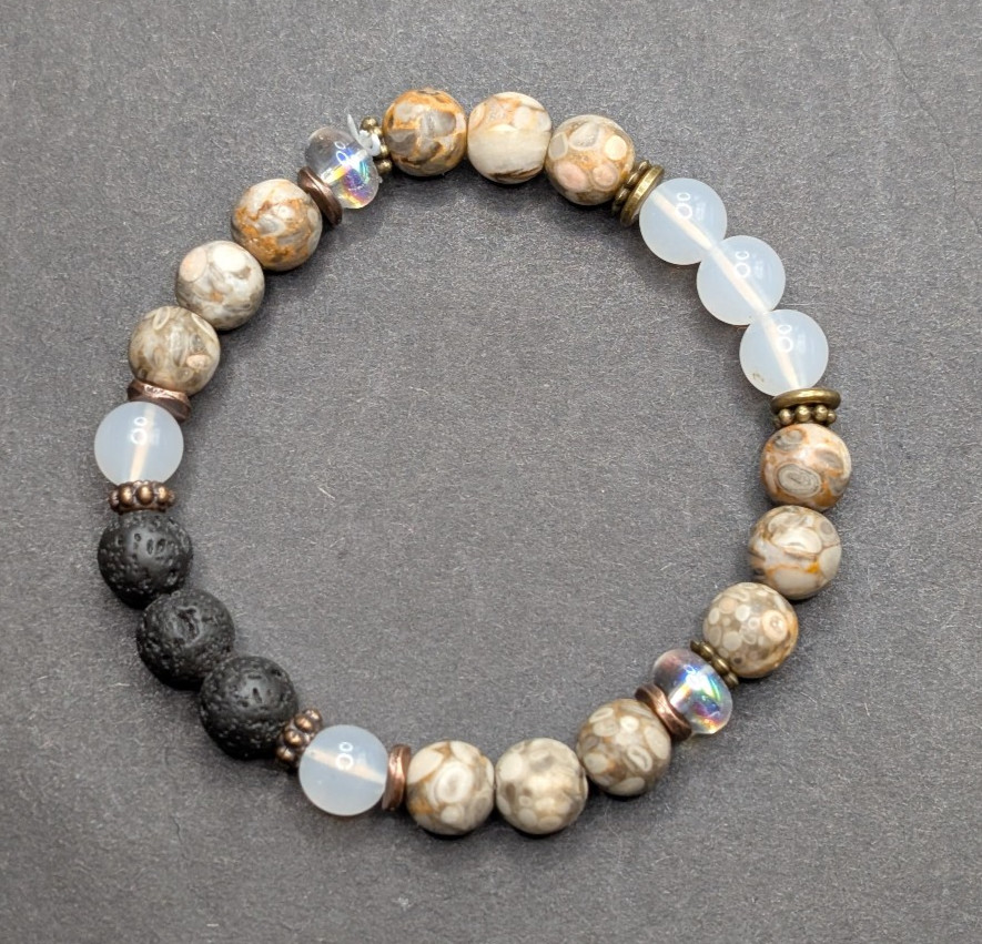 Women’s Stylish Everyday 8mm Beaded Stretch Bracelet (16cm) Small Wrist: U-Pick