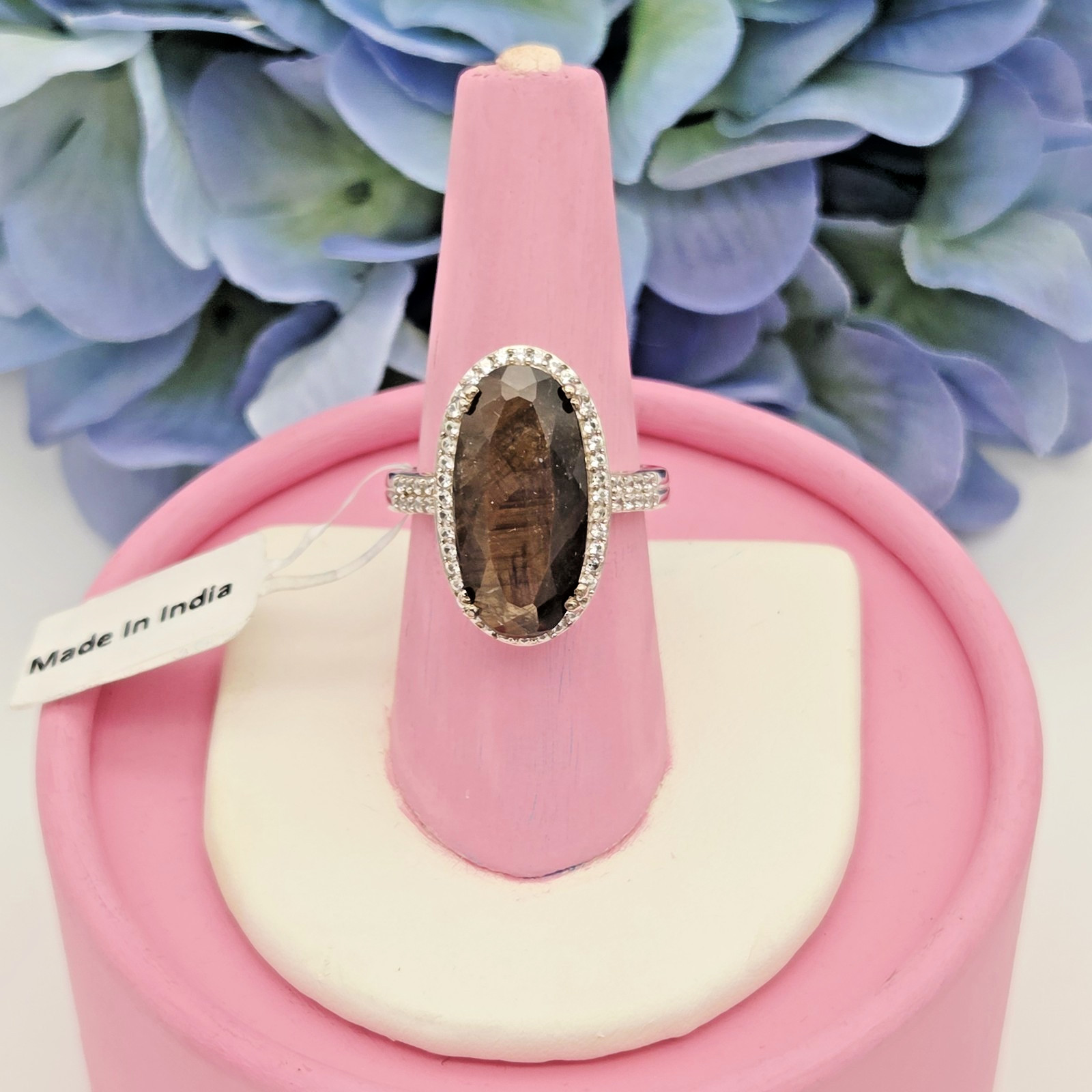 Chuck Clemency GEM TREASURES Sable Sapphire Ring LARGE Designer Evine ShopHQ 925