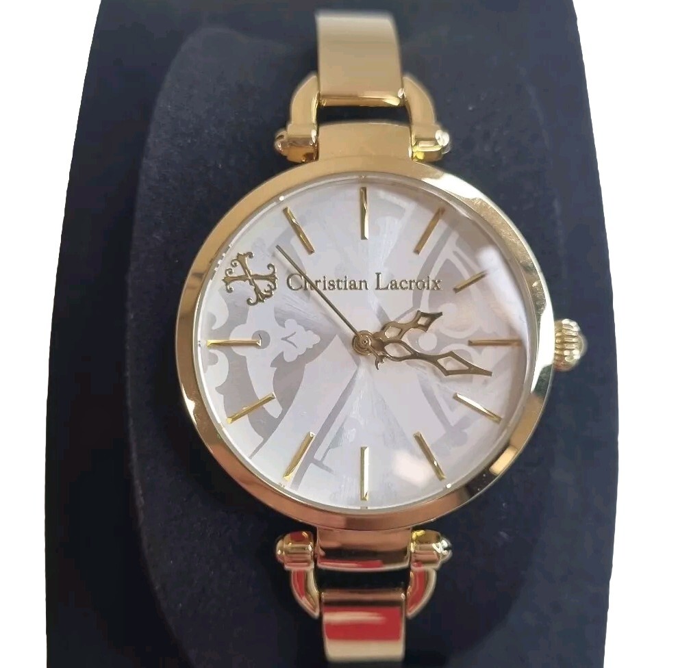 Christian Lacroix Gold Ladies Elegant Bracelet Watch N°8008413 New Old Stock