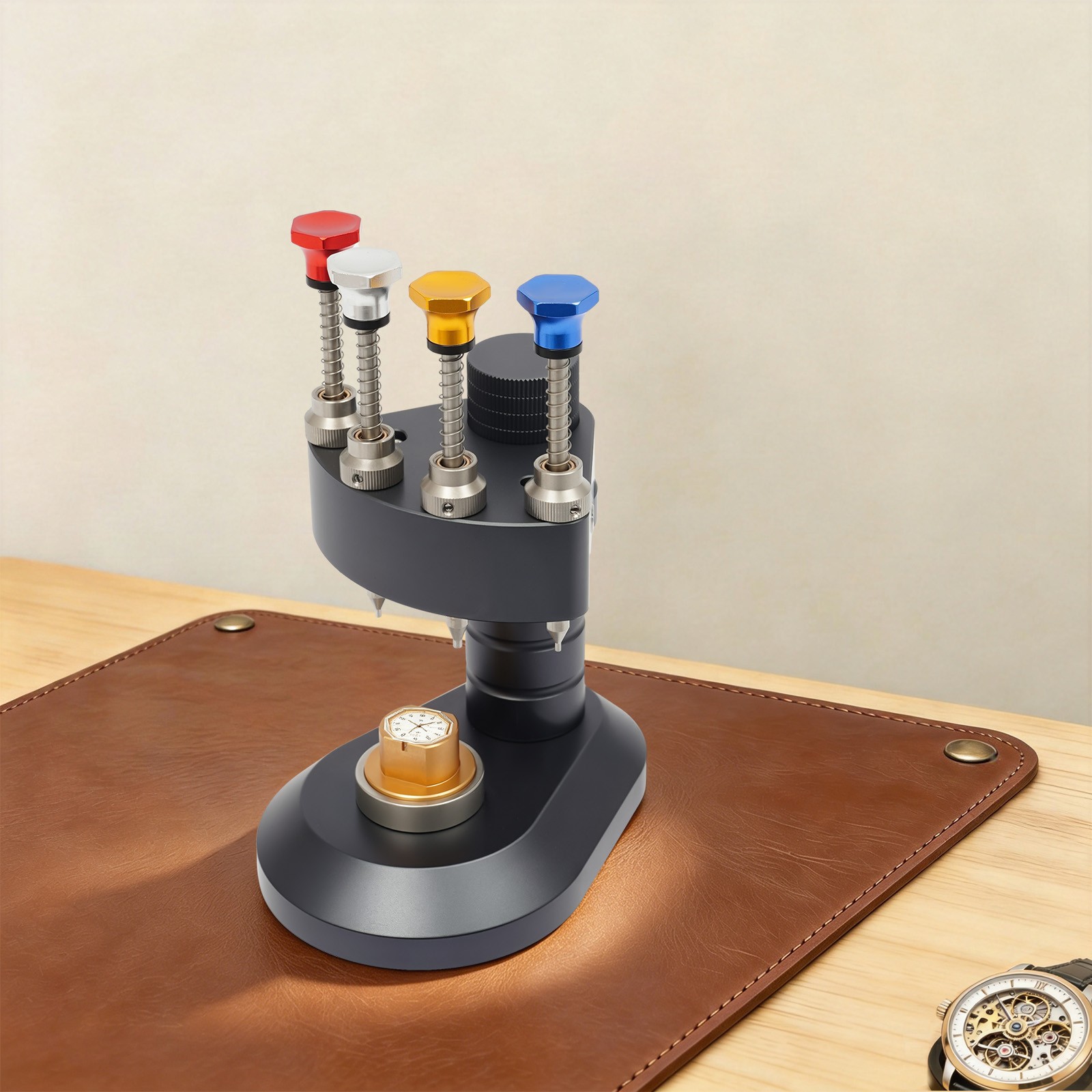4-Pin High-Precision Watch Hand Presser Press Kit Watchmaker Repair Setting Tool