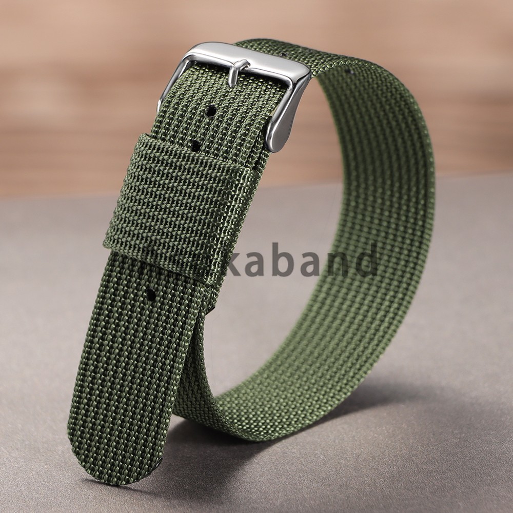Nylon Watch Band Waterproof Ballistic Nylon One-Piece Military Watch Straps