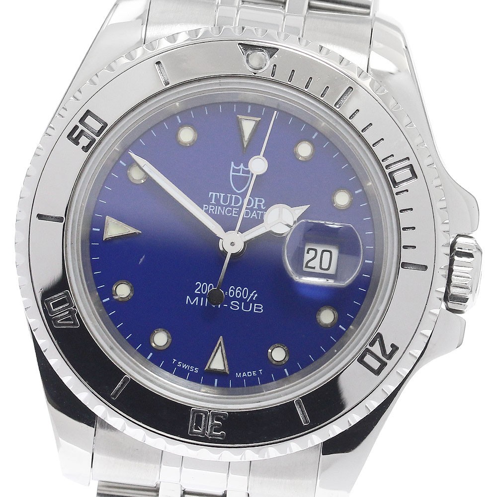TUDOR Prince Date Mini Sub 73190 Date blue Dial Automatic Boy’s Watch_967860