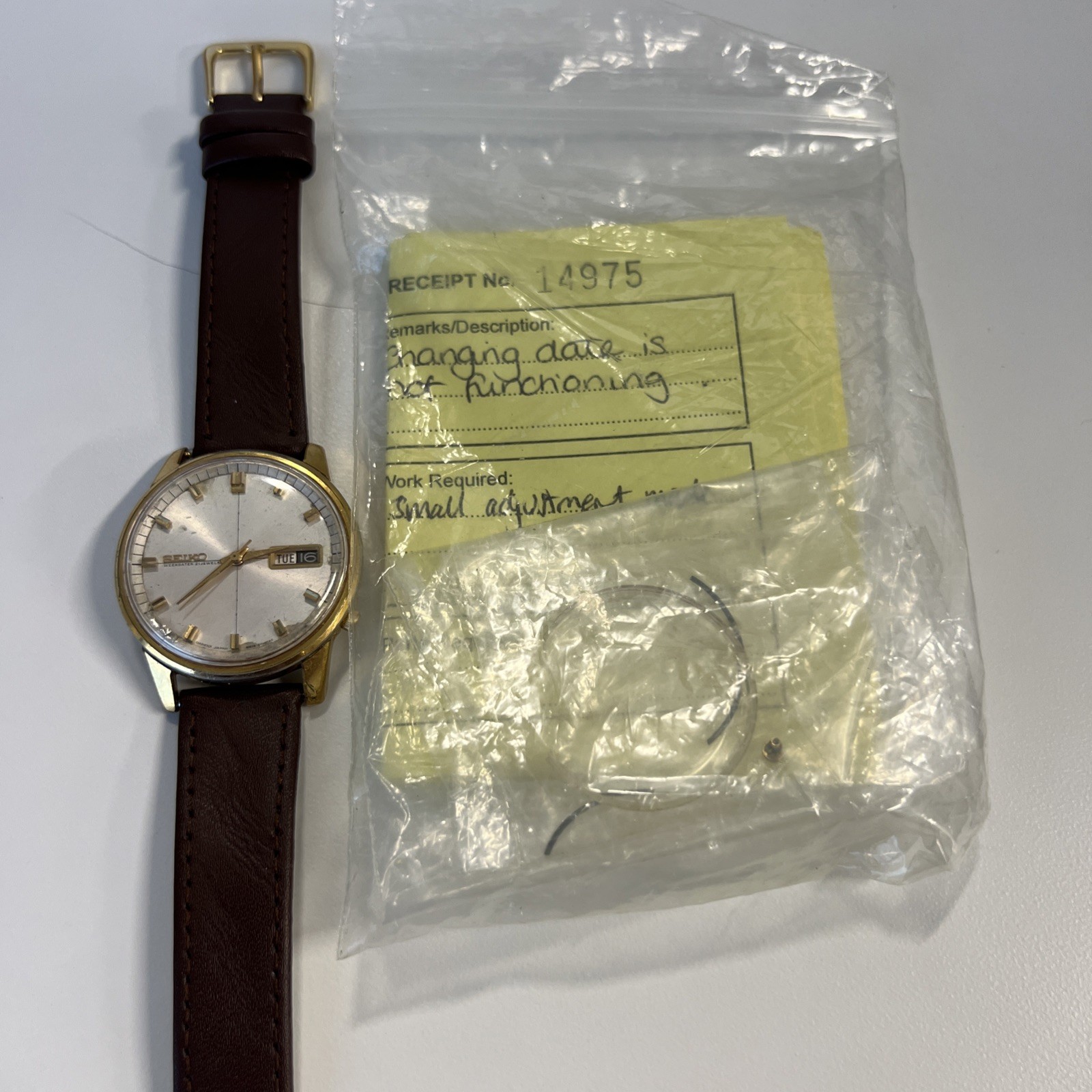 Vintage 1966 SEIKO WEEKDATER Sportsmatic Automatic- 6619-8010-JDM Working