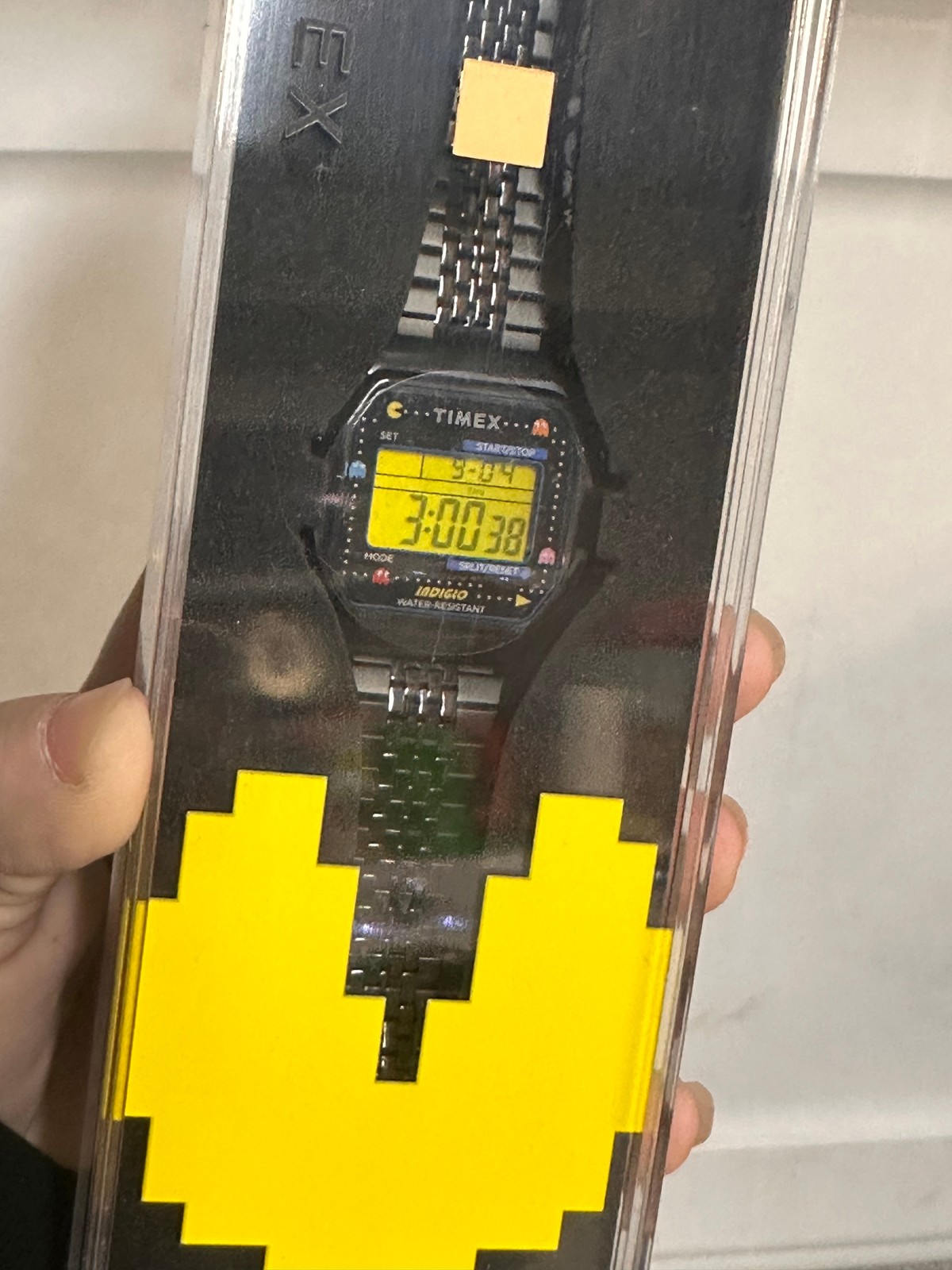 Timex Pac-Man T80 Digital Watch Black Unisex Retro Video Game Indiglo