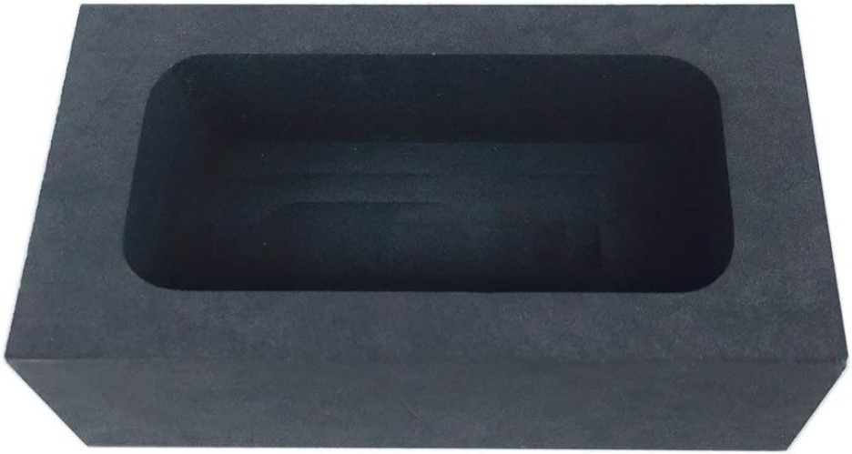 Compact 3.94×1.97 Inch Graphite Mold for Gold & Non-Ferrous Metal Refining