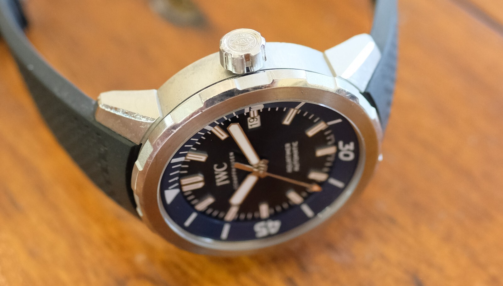 IWC Aquatimer Cousteau Automatic Steel Mens 42mm Watch IW3290-05 – Used